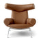 Wegner Ox Lounge Chair  option 95 Cognac Max Leather