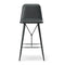 Spine Wood Bar Stool with Back  option Omni 301