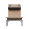 PK24 Wicker Lounge Chair  option Aura / Black Brown