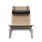 PK24 Wicker Lounge Chair  option Aura / Black
