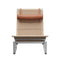 PK24 Wicker Lounge Chair  option Grace / Walnut