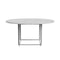 PK54 Dining Table  option Marble Honed / White