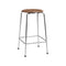 High Dot Stool  option Walnut Veneer / 4 Leg