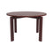 After Round Dining Table  option Honed Marble / Burgundy