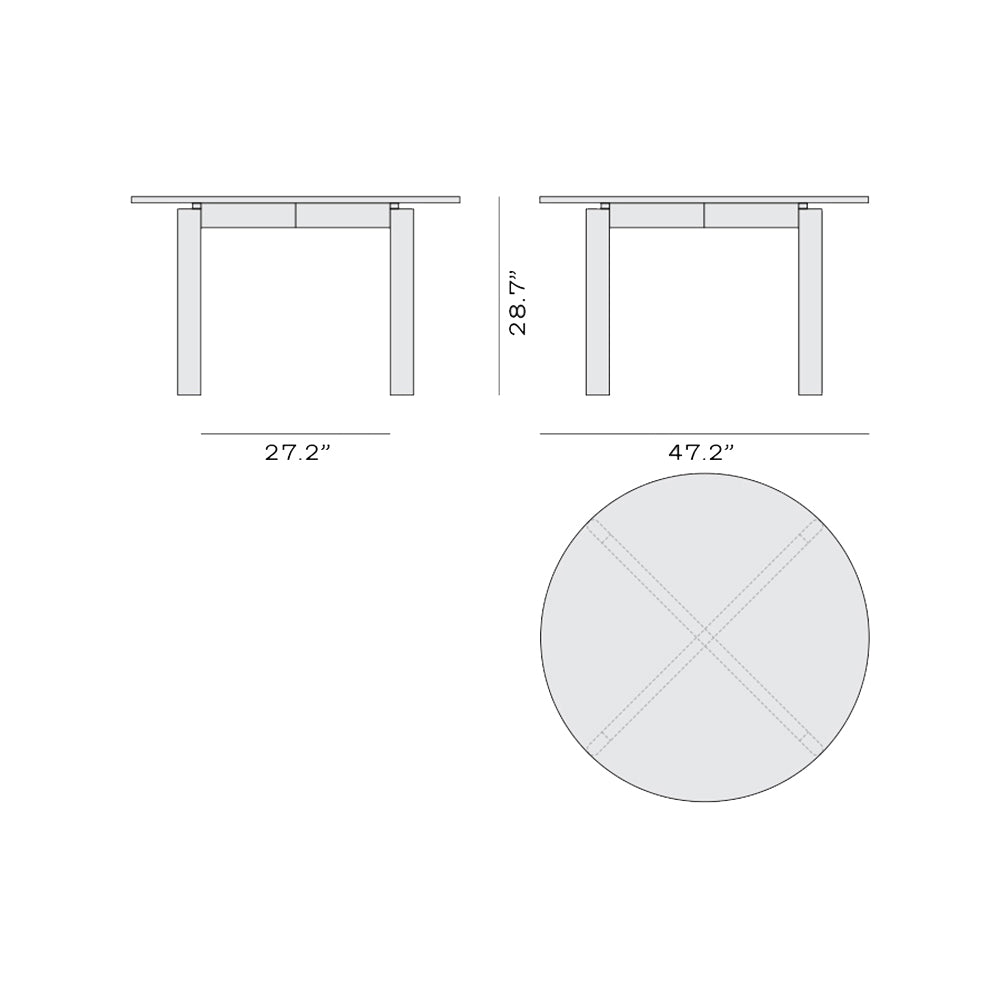 After Round Dining Table