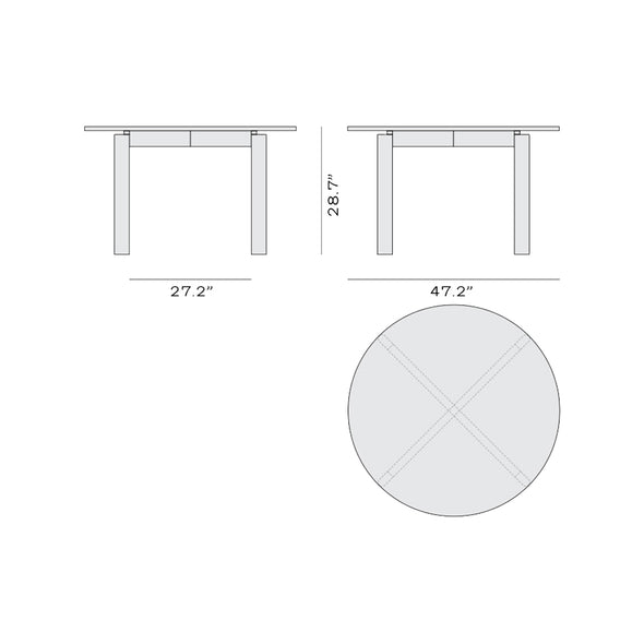 After Round Dining Table