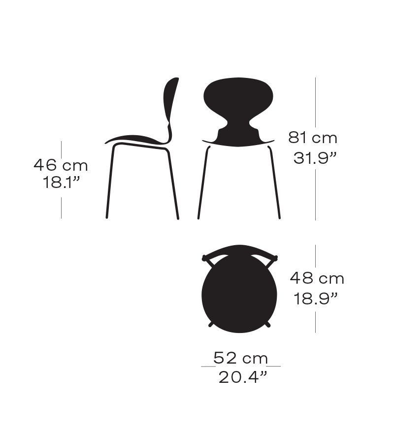 Ant Front Upholstered Dining Chair