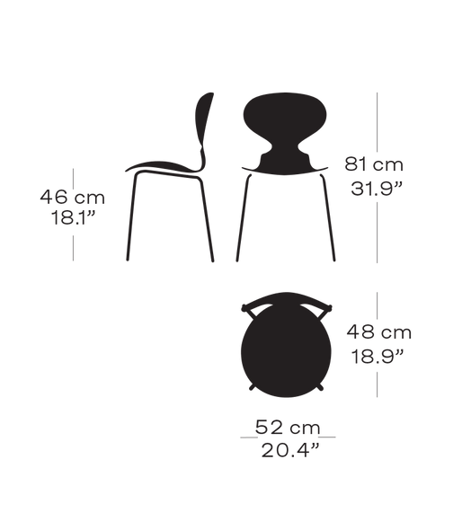 Ant Front Upholstered Dining Chair
