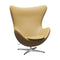 Egg Lounge Chair  option Leather Aura Beige