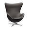 Egg Lounge Chair  option Leather Essential Dark Brown