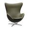 Egg Lounge Chair  option Leather Essential Moss Green