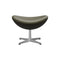 Egg Ottoman  option Leather Essential Moss Green