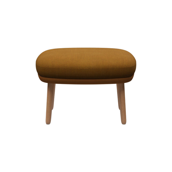 Fri Ottoman with Wood Legs
