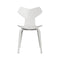 Grand Prix Wood Dining Chair  option White