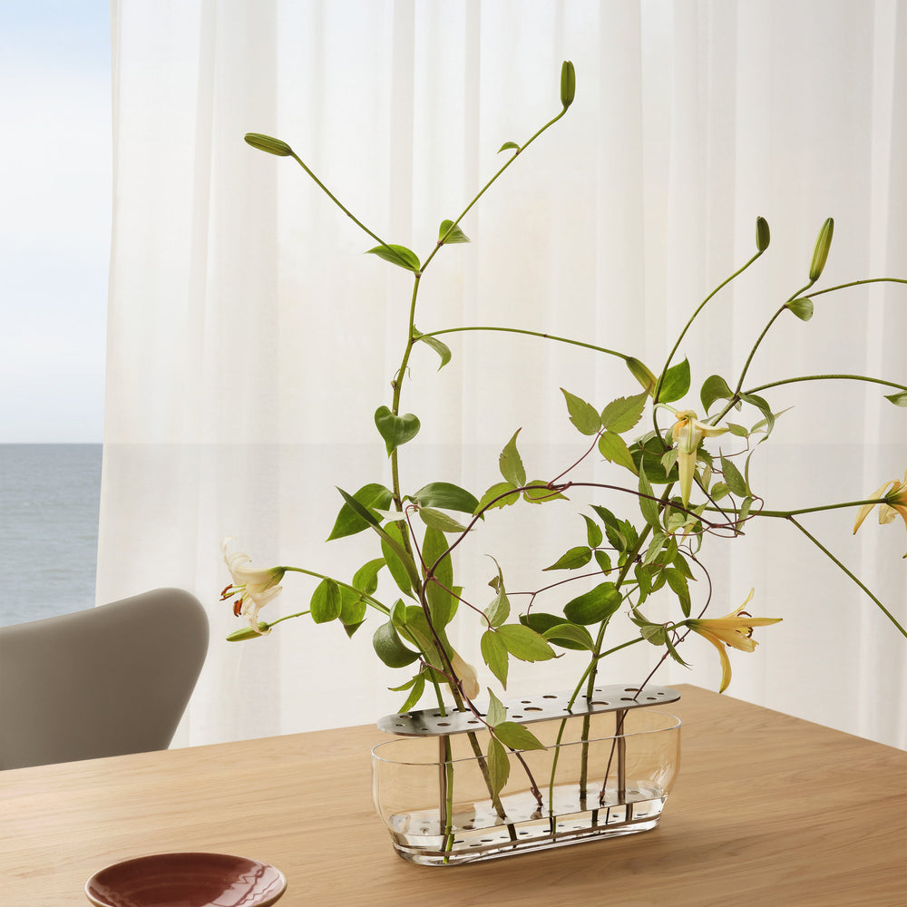 Fritz Hansen Ikebana Vase Long Stainless Steel