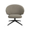 Let Swivel Lounge Chair  option Black Powder Coated Steel Aluminum