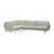 Lissoni 4 Seater Sectional Sofa  option Clay 012