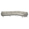 Lissoni 6 Seater Sectional Sofa  option Right