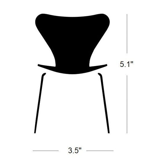 Black Miniature Series 7 Chair OPEN BOX