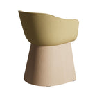 Monolit Dining Armchair with Wood Base