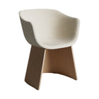 Monolit Dining Armchair with Wood Base