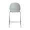 N02 Recycle Stacking Bar and Counter Stool  option Grey / Chromed Steel