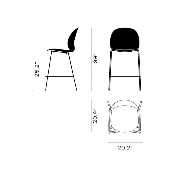 N02 Recycle Stacking Bar and Counter Stool