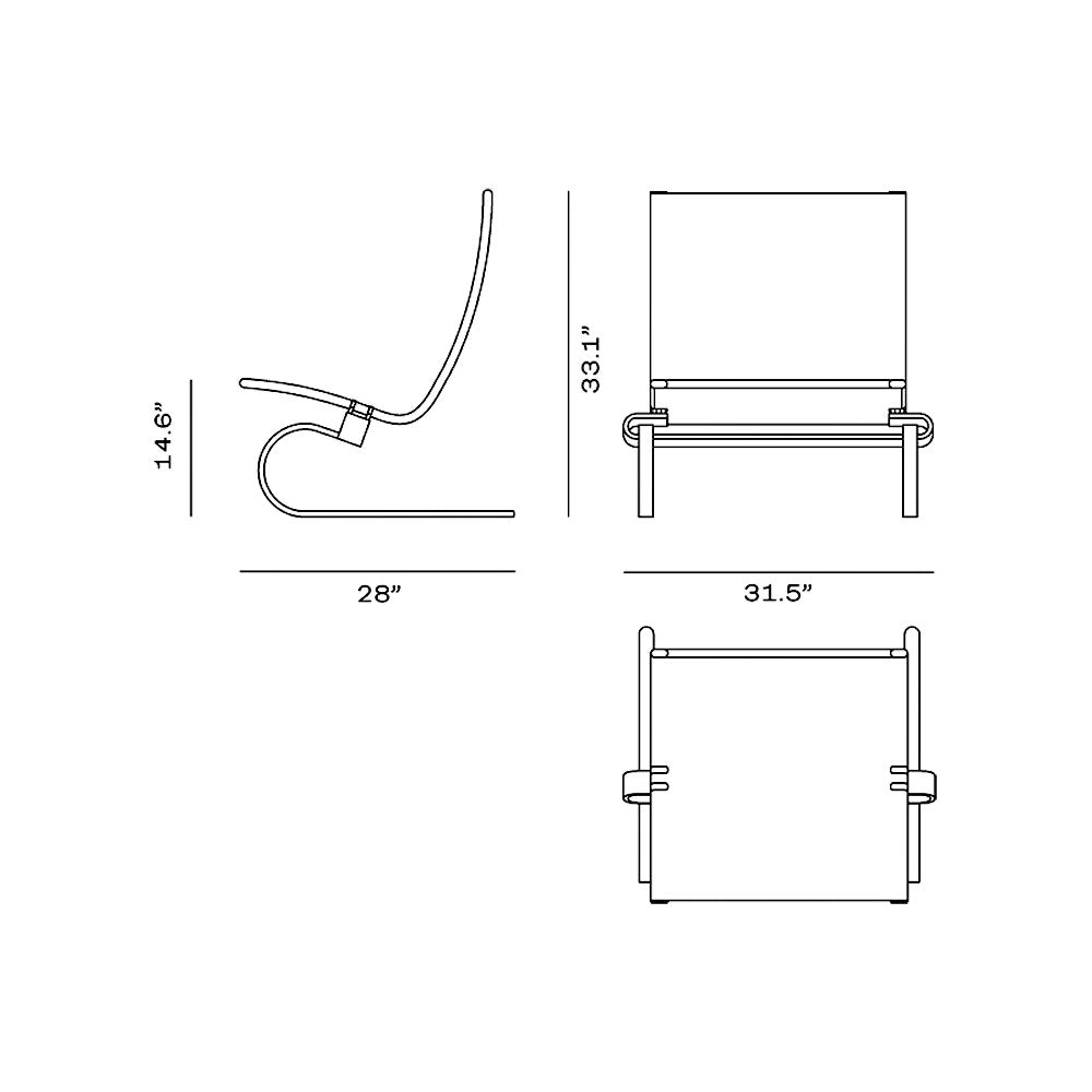 PK20 Wicker Lounge Chair
