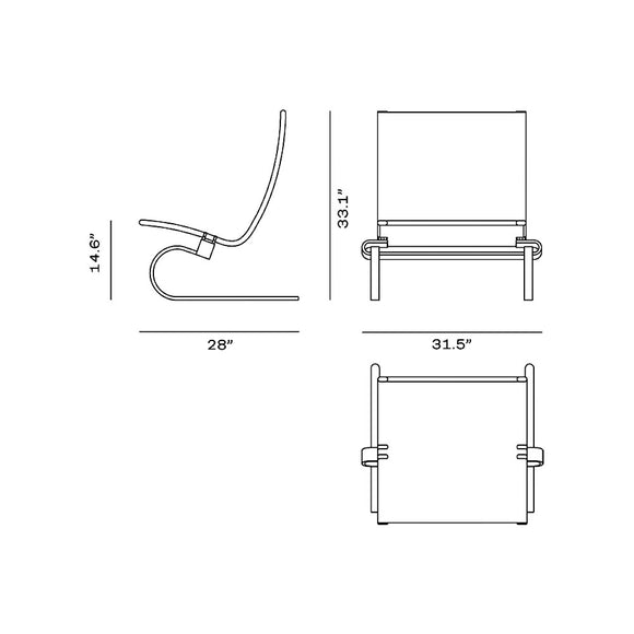 PK20 Wicker Lounge Chair