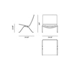 PK22 Leather Lounge Chair