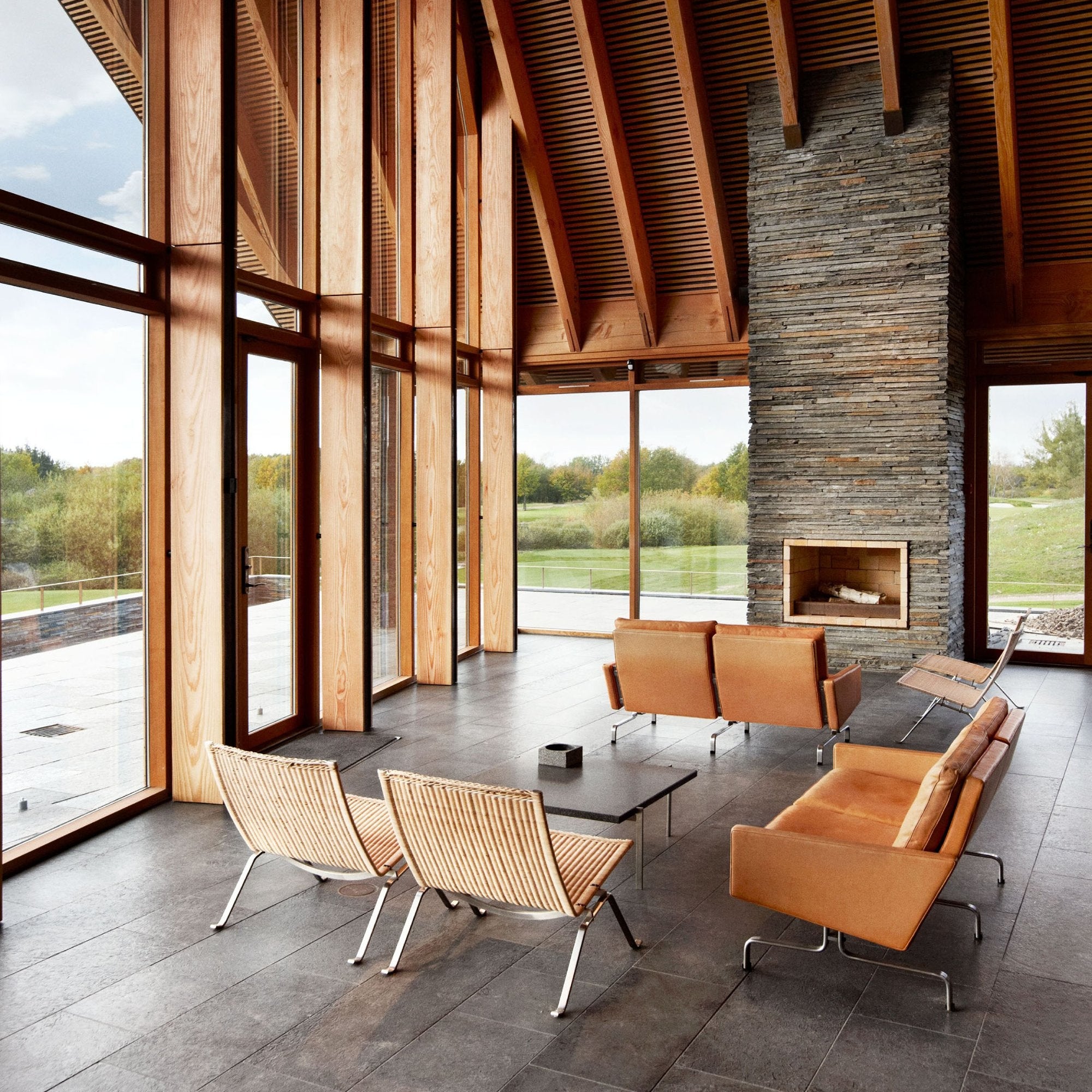 Fritz Hansen PK22 Wicker Lounge Chair - 2Modern
