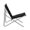 PK4 Lounge Chair  option Chair with Grace Black Leather Cushion
