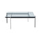 PK61 Square Coffee Table  option Glass / Float