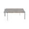 PK61 Square Coffee Table  option Marble Honed / Grey - Brown