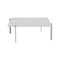 PK61 Square Coffee Table  option Marble Honed / White