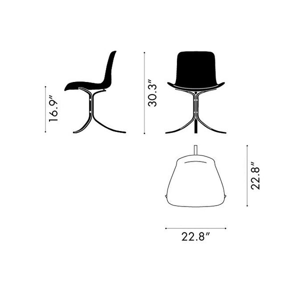 PK9 Leather Dining Chair