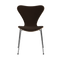 Series 7 Upholstered Chair  option Acca 0381 / Walnut / Chromed Steel