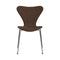 Series 7 Upholstered Chair  option Chestnut Sunniva / Walnut / Chromed Steel