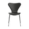Series 7 Upholstered Chair  option Leather Essential Black / Black / Chromed Steel