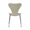 Series 7 Upholstered Chair  option Light Beige Sunniva / Oak / Chromed Steel