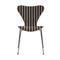 Series 7 Upholstered Chair  option Voulez-Vous Twill 001 / Oak / Chromed Steel