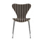 Series 7 Upholstered Chair  option Voulez-Vous Twill 001 / Walnut / Chromed Steel
