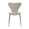 Series 7 Upholstered Chair  option Voulez-Vous Twill 004 / Oak / Chromed Steel