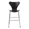 Series 7 Children's Stool / Tall Chair  option Black / Chrome