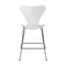 Series 7 Stool  option Colored Ash White