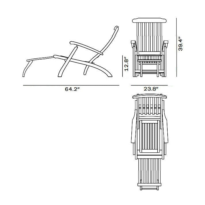 Steamer Outdoor Deck Chair
