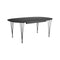 Superellipse Extendable Dining Table  option Monochromatic Black / Black