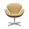 Swan Lounge Chair  option Leather Aura Beige