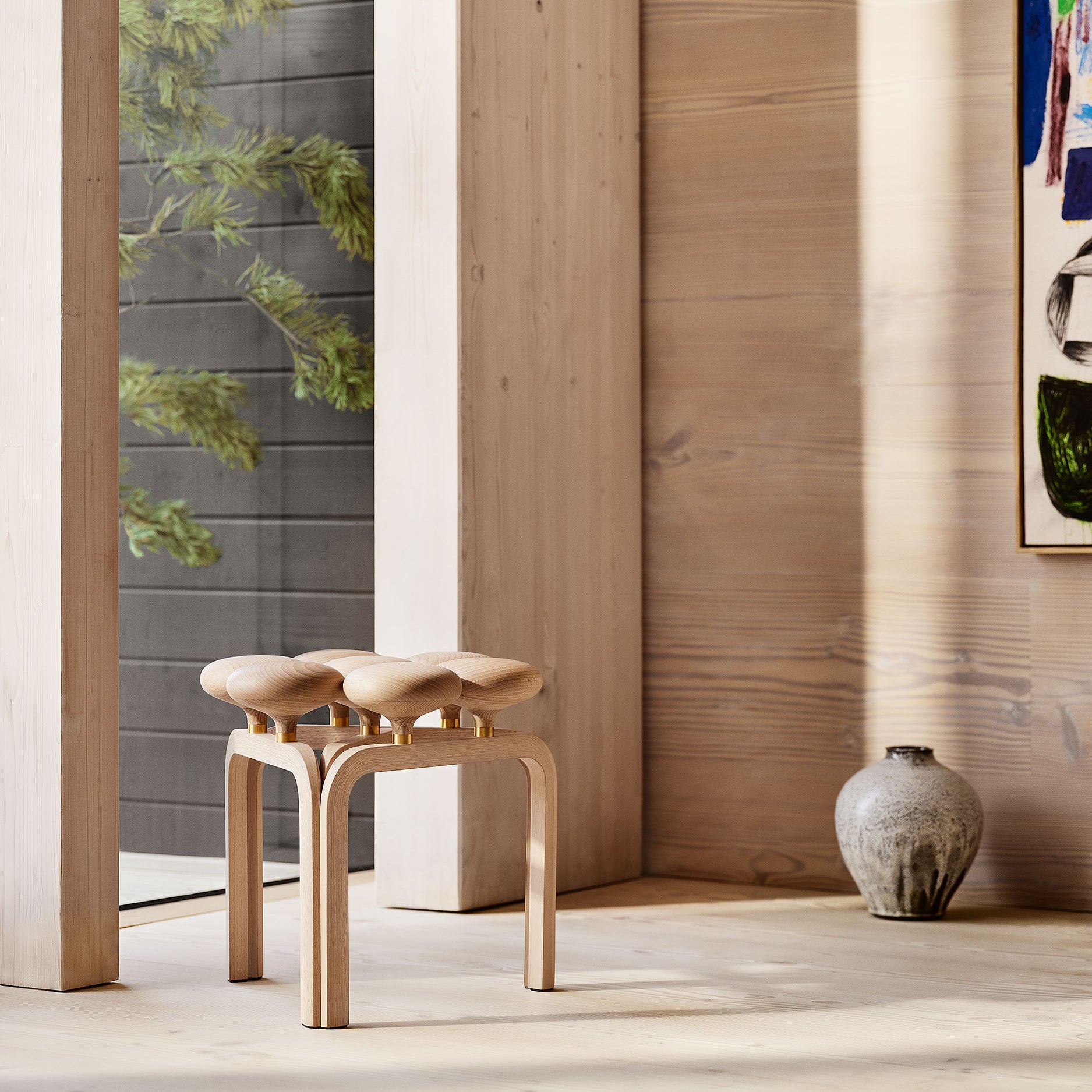 Fritz Hansen Utzon Stool - 2Modern