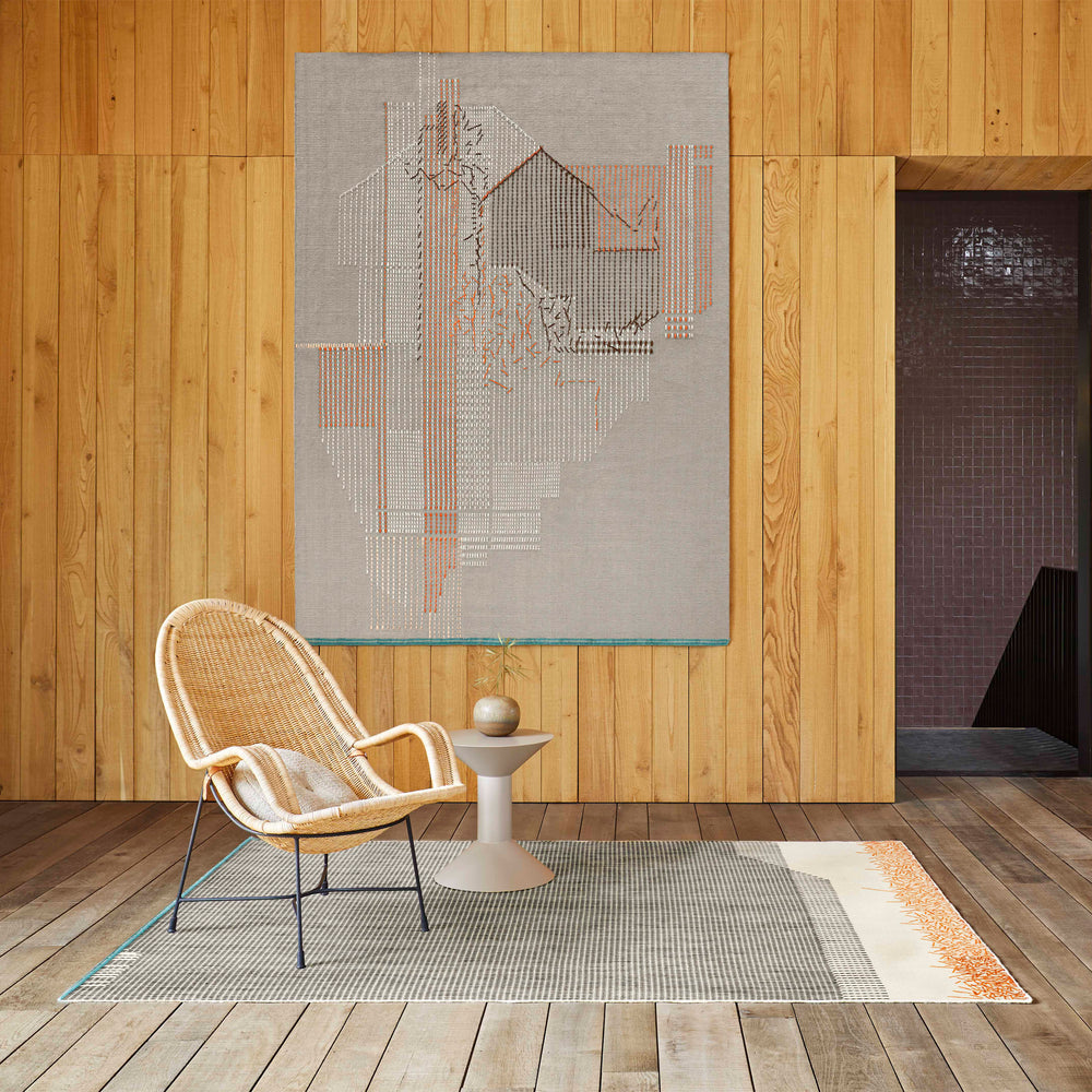 Backstitch Calm Rug